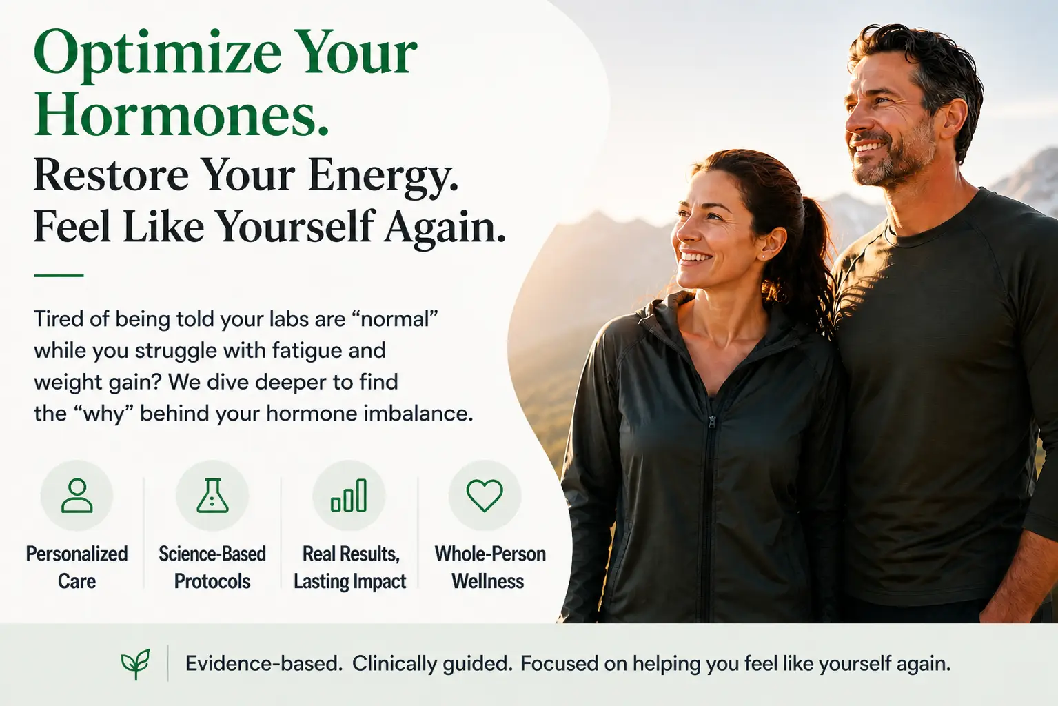 A woman feeling vibrant after functional hormone optimization and BHRT treatments at Sprouts Health.